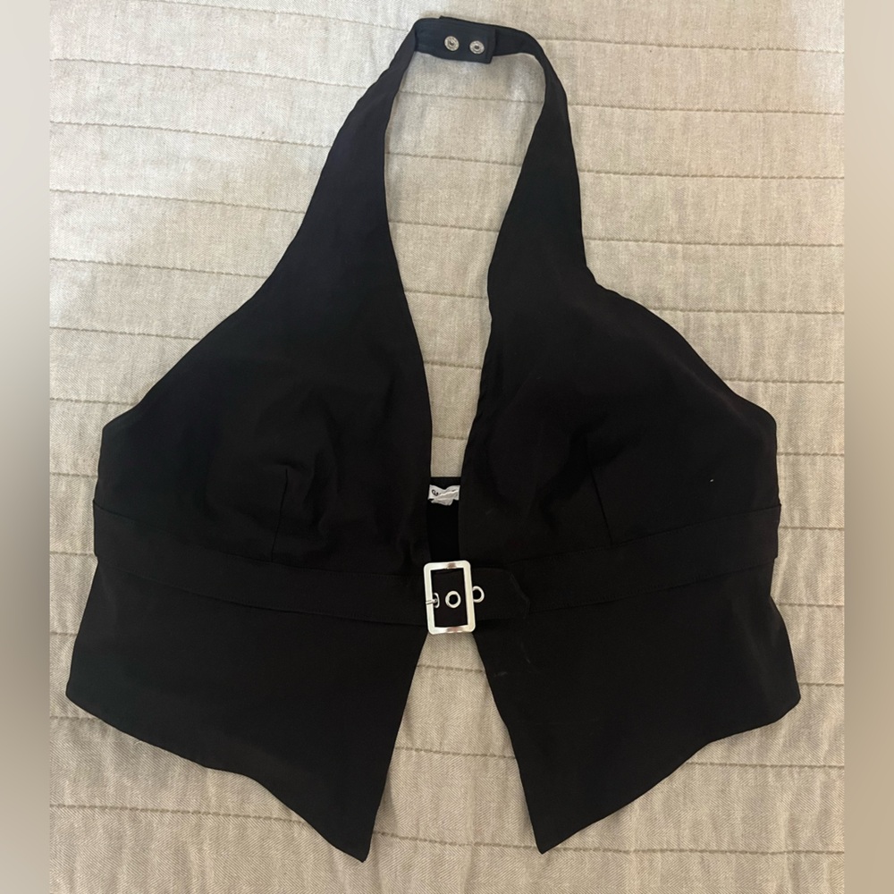 Buckle Halter Top
